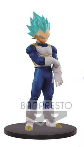 DRAGON BALL Z FIGURA 18 CM SSJ BLUE VEGETA WARRIORS DXF                    