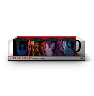 STAR WARS EPISODIO VIII SET 1 / 4 MINITAZAS CAFE CERAMICA                  