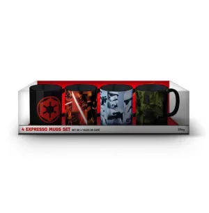 STAR WARS EPISODIO VIII SET 2 / 4 MINITAZAS CAFE CERAMICA                  