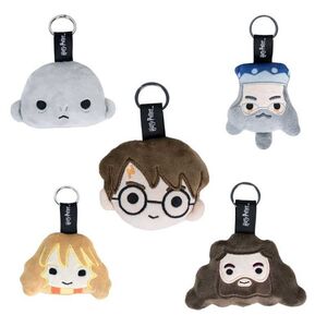 HARRY POTTER LLAVERO DE PELUCHE CABEZA DE PERSONAJE                        