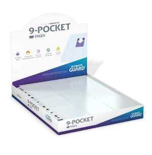 ULTIMATE GUARD 9-POCKET PAGES STANDARD SIZE TRANSPARENTE (HOJA SUELTA)     