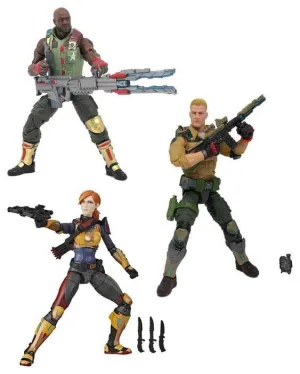GI JOE SURTIDO 6 FIGURAS 15CM CLASSIFIED SERIES WAVE 1                     