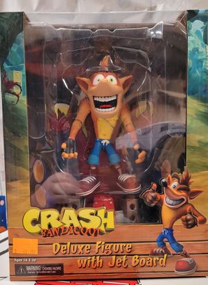 SALDO - CRASH BANDICOOT FIGURA DELUXE 14 CM CRASH BANDICOOT HOVERBOARD