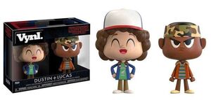 SALDO - STRANGER THINGS PACK 2 FIGURAS 10 CM DUSTIN & LUCAS VINIL POP!