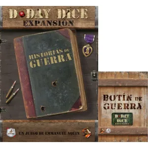 D-DAY DICE EXPANSIONES HISTORIAS DE GUERRA + BOTÍN DE GUERRA