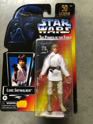 SALDO - STAR WARS THE POWER OF THE FORCE BLACK FIG 15 CM LUKE SKYWALKER