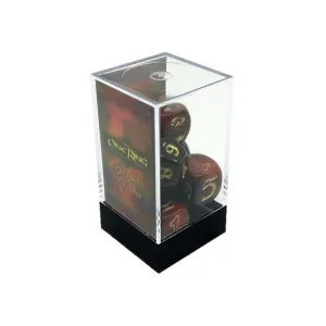 EL ANILLO UNICO JDR SET DADOS ROJO