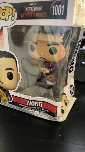 SALDO - DOCTOR STRANGE EN EL MULTIVERSO DE LA LOCURA POP! MARVEL VINYL FIGURA WONG 9 CM