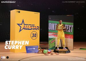 NBA COLLECTION FIGURA REAL MASTERPIECE 1/6 STEPHEN CURRY ALL STAR 2021 SPECIAL EDITION 30 CM