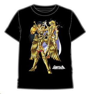 CABALLEROS DEL ZODIACO CAMISETA 3 CABALLEROS DE ORO S