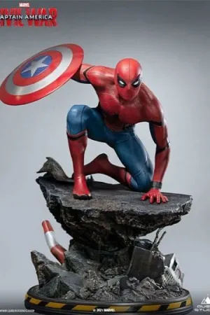 CAPITAN AMERICA CIVIL WAR ESTATUA 1/4 SPIDERMAN CAPTAIN AMERICA PREMIUM VERSION 40 CM