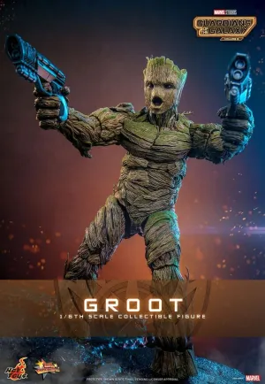GUARDIANES DE LA GALAXIA VOL. 3 FIGURA MOVIE MASTERPIECE 1/6 GROOT 32 CM