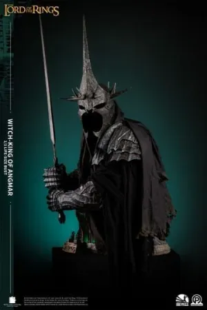 EL SEÑOR DE LOS ANILLOS BUSTO TAMAÑO NATURAL WITCH-KING OF ANGMAR 151 CM