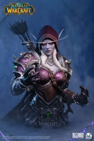 WORLD OF WARCRAFT BUSTO TAMAÑO NATURAL SYLVANAS WINDRUNNER 99 CM
