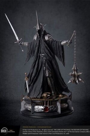 EL SEÑOR DE LOS ANILLOS ESTATUA 1/4 QS SERIES THE WITCH-KING OF ANGMAR JOHN HOWE SIGNATURE EDITION 93 CM