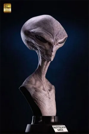 BUSTO TAMAÑO REAL REPTILIAN GREY 56 CM