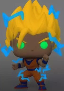 DRAGON BALL Z POP! ANIMATION VINYL FIGURA GOKU SS2 9 (CHASE) (GLOW) CM