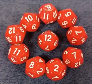 TEMPLE OF HORRORS DADOS 12 CARAS