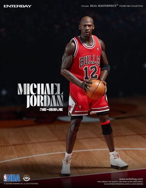 NBA COLLECTION FIGURA REAL MASTERPIECE 1/6 MICHAEL JORDAN I'M BACK EDITION LIMITED 30 CM