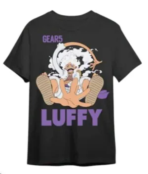 ONE PIECE CAMISETA NEGRA LUFFY GEAR5 T - XXL