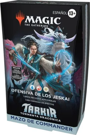 MAGIC - TARKIR DRAGONSTORM MAZO DE COMMANDER JESKAI (AZUL, ROJO Y BLANCO) - CASTELLANO
