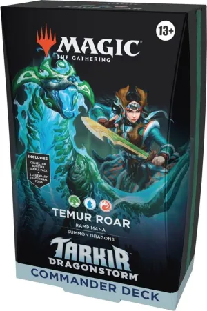 MAGIC - TARKIR DRAGONSTORM MAZO DE COMMANDER TEMUR (VERDE, AZUL Y ROJO) - INGLÉS