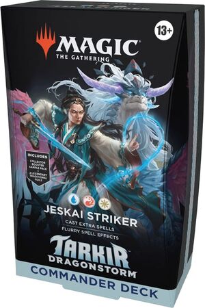 MAGIC - TARKIR DRAGONSTORM MAZO DE COMMANDER JESKAI (AZUL, ROJO Y BLANCO) - INGLÉS