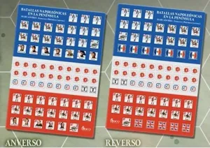 BATALLAS NAPOLEÓNICAS EN LA PENÍNSULA - PLANCHA DE FICHAS