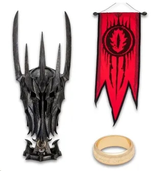 EL SEÑOR DE LOS ANILLOS RÉPLICA MUSEUM COLLECTION 1/1 CASCO DE GUERRA DE SAURON 76 CM