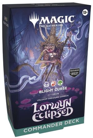 MAGIC - LORWYN ECLIPSADO MAZO DE COMMANDER BLIGHT CURSE (INGLÉS)