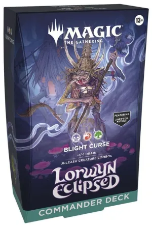 MAGIC - LORWYN ECLIPSADO MAZO DE COMMANDER BLIGHT CURSE (INGLÉS)