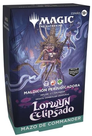 MAGIC - LORWYN ECLIPSADO MAZO DE COMMANDER MALDICIÓN PERJUDICADORA (CASTELLANO)