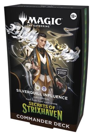 MAGIC - SECRETOS DE STRIXHAVEN MAZO DE COMMANDER SILVERQUILL INFLUENCE (INGLÉS)