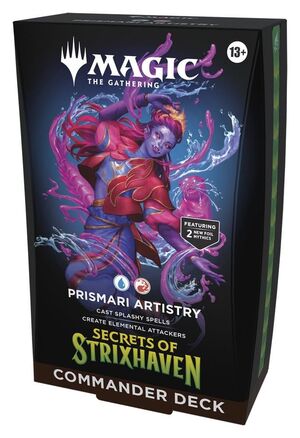 MAGIC - SECRETOS DE STRIXHAVEN MAZO DE COMMANDER PRISMARI ARTISTRY (INGLÉS)