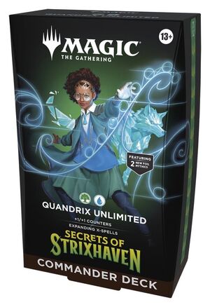 MAGIC - SECRETOS DE STRIXHAVEN MAZO DE COMMANDER QUANDRIX UNLIMITED (INGLÉS)