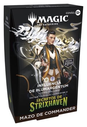MAGIC - SECRETOS DE STRIXHAVEN MAZO DE COMMANDER INFLUENCIA DE PLUMARGÉNTUM