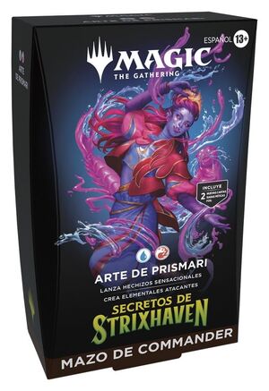 MAGIC - SECRETOS DE STRIXHAVEN MAZO DE COMMANDER ARTE DE PRISMARI