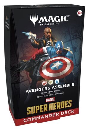 MAGIC - MARVEL SUPER HEROES MAZO COMMANDER AVENGERS ASSEMBLE (INGLÉS)
