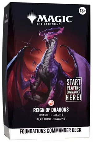 MAGIC - CIMIENTOS MAZO DE COMMANDER REIGN OF DRAGONS (INGLÉS)