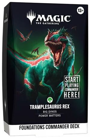 MAGIC - CIMIENTOS MAZO DE COMMANDER TRAMPLESAURUS REX (INGLÉS)