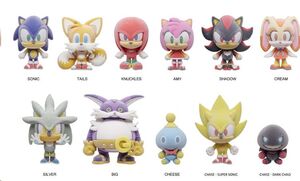 SONIC THE HEDGEHOG COLGANTES PVC SERIES 5 FLOCKING