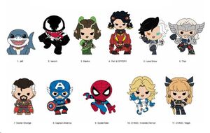 MARVEL RIVALS 3D COLGANTES PELUCHE EXPOSITOR SERIES 16