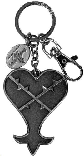 KINGDOM HEARTS LLAVERO METÁLICO HEARTLESS LOGO
