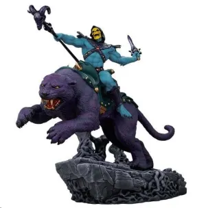 MASTERS DEL UNIVERSO 1/4 ESTATUA SKELETOR & PANTHOR 81 CM