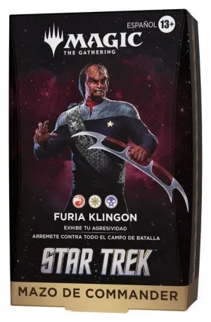 MAGIC - STAR TREK MAZO DE COMMANDER FURIA KLINGON - CASTELLANO