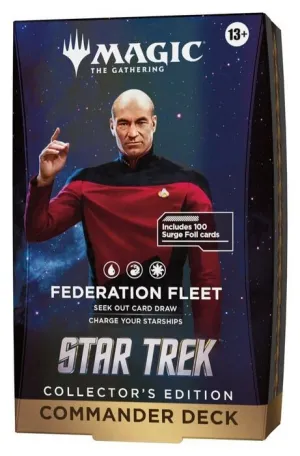 MAGIC - STAR TREK MAZO DE COMMANDER COLECCIONISTA FEDERATION FLEET - INGLÉS