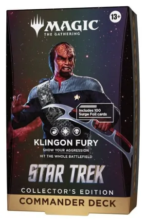 MAGIC - STAR TREK MAZO DE COMMANDER COLECCIONISTA KLINGON FURY - INGLÉS