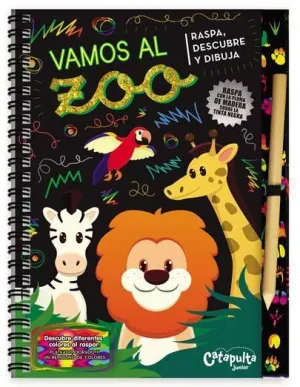 VAMOS AL ZOO: RASPA, DESCUBRE Y DIBUJA