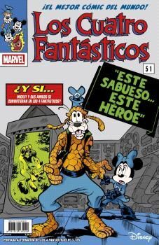 LOS 4 FANTASTICOS #03 / 185 (PORTADA ALTERNATIVA DISNEY FANTASTIC FOUR 51)