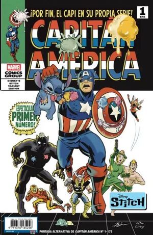 CAPITAN AMERICA #01 / 173 (PORTADA ALTERNATIVA DISNEY STICH)